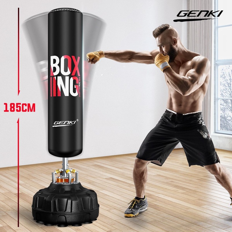 Genki 185cm Hydraulic Gym Punching Bag Freestanding Heavy Boxing
