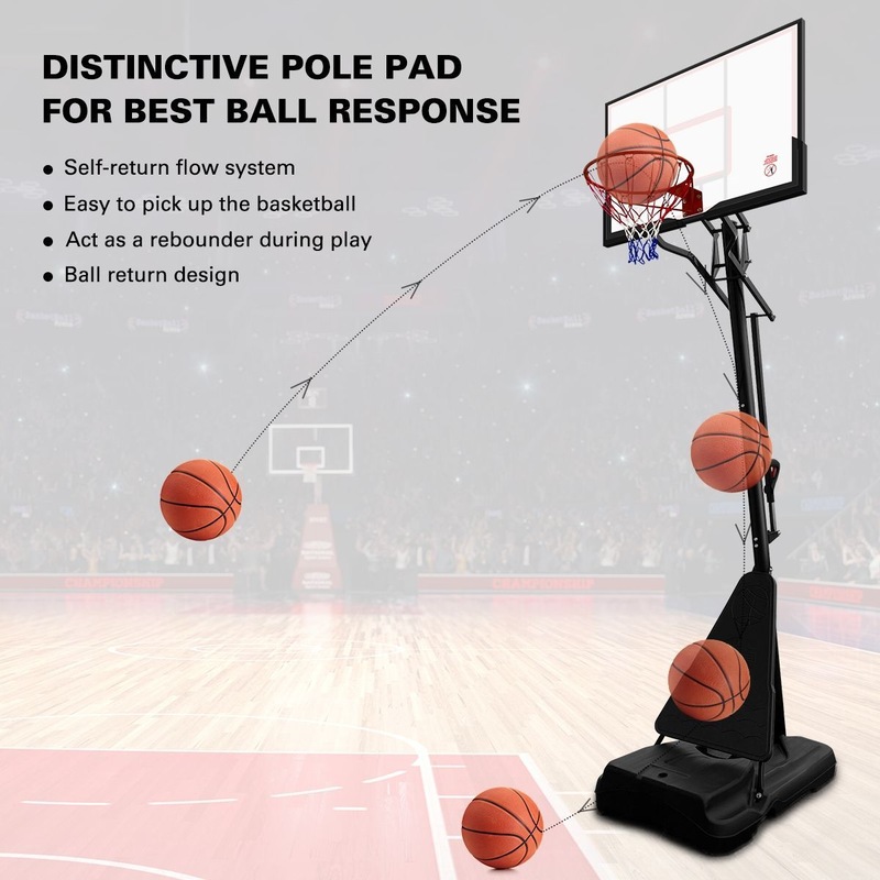 Buy Genki Adjustable 2.33.05m Portable Basketball Hoop Stand System