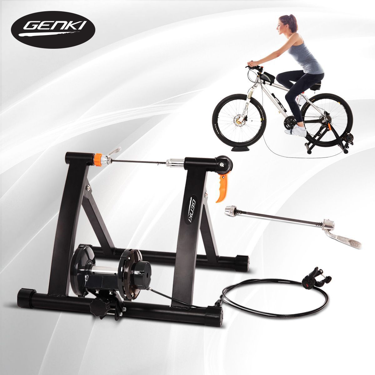 Buy Genki 7 Level Magnetic Indoor Bicycle Trainer MyDeal