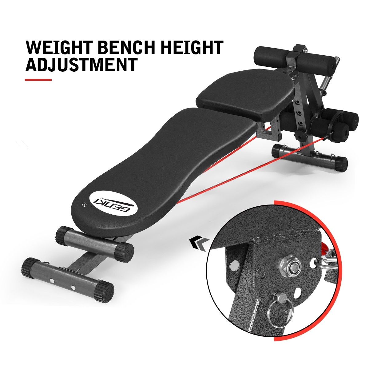 Genki adjustable best sale weight bench