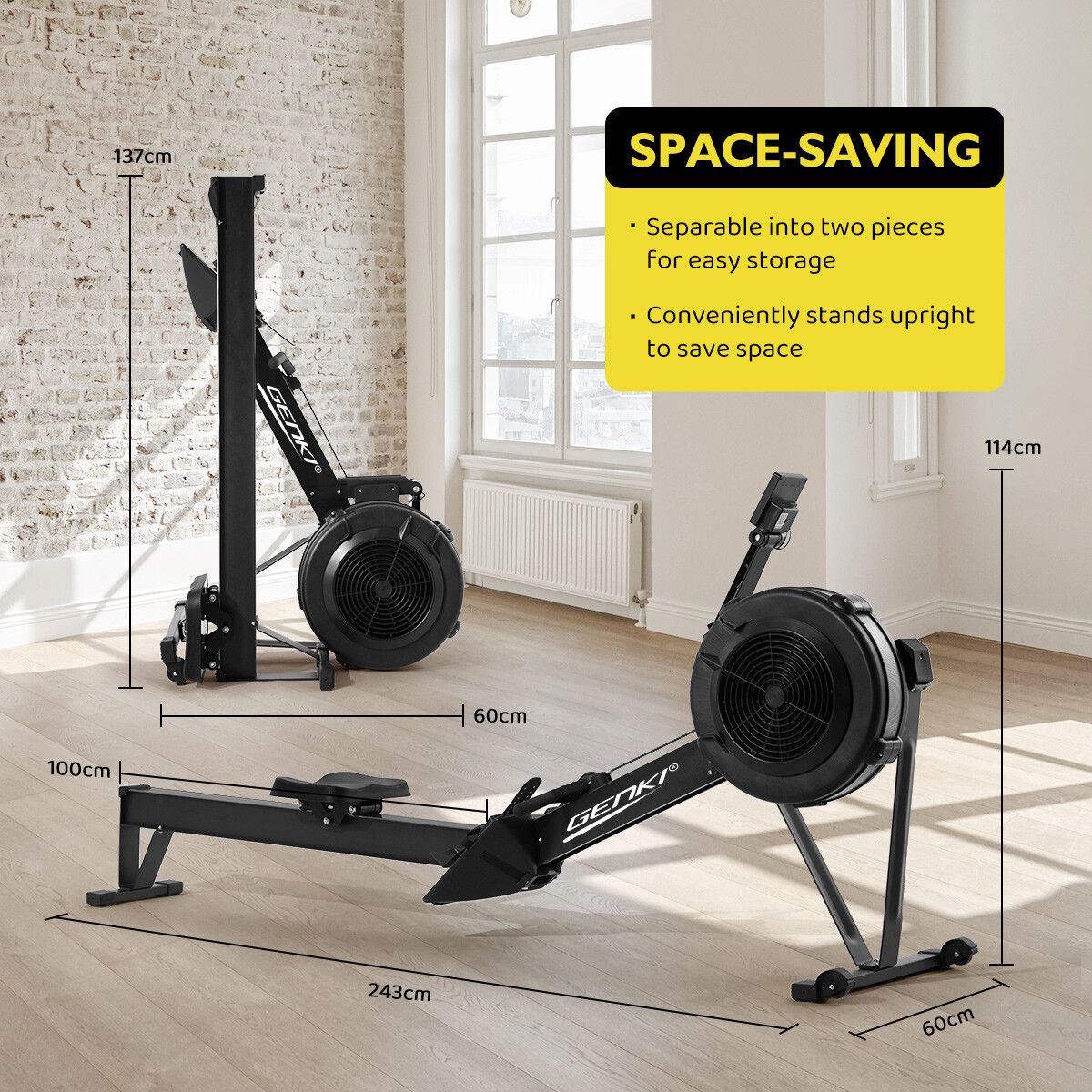 Easy store best sale rowing machine