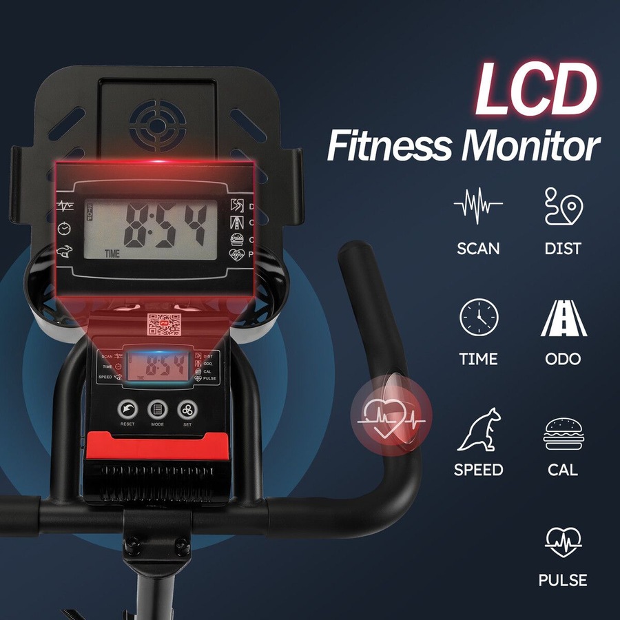 Genki Fitness Spin Bike Indoor Cycling Stationary Bicycle Home Exercise Adjustable Magnetic Workout Aerobic Trainer Pedal Gym Equipment Bluetooth App