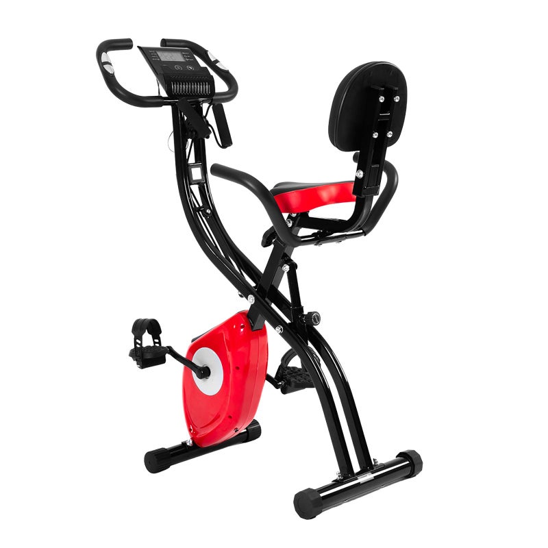 Genki Folding Exercise Spin X-Bike Magnetic Indoor Cycling Upright ...