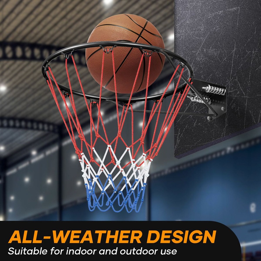 Buy Genki Indoor Basketball Hoop Ring Rim Goal Net Outdoor Door Wall ...
