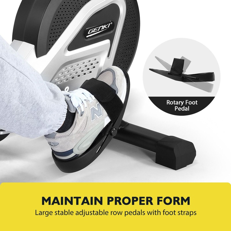 Buy Genki Exercise Rowing Machine Home Gym Rower Workout LCD