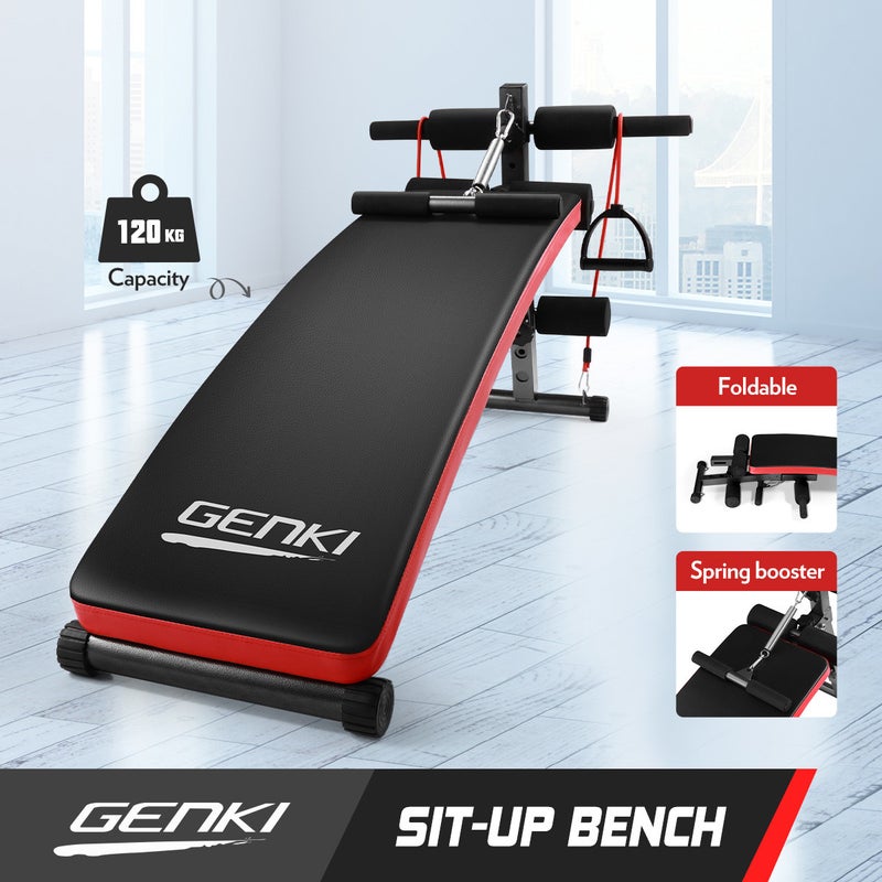 Buy GENKI Multi-Function Sit-Up Bench Home Gym Equipment Workout Set 3  Adjustable Height Settings - MyDeal