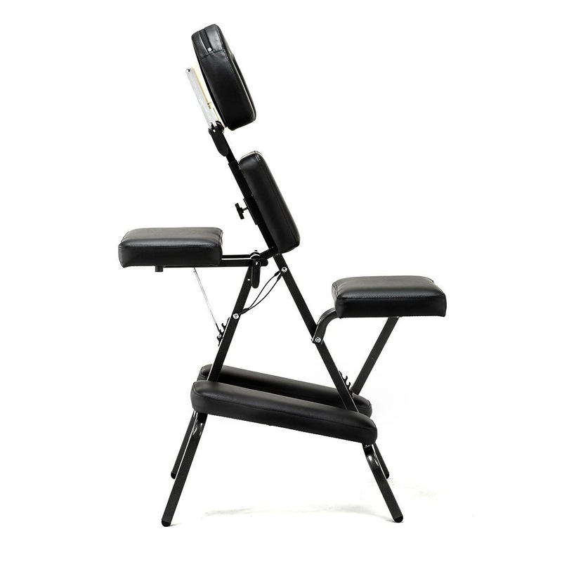 Buy Adjustable & Portable Aluminium Massage Tattoo Chair Black MyDeal