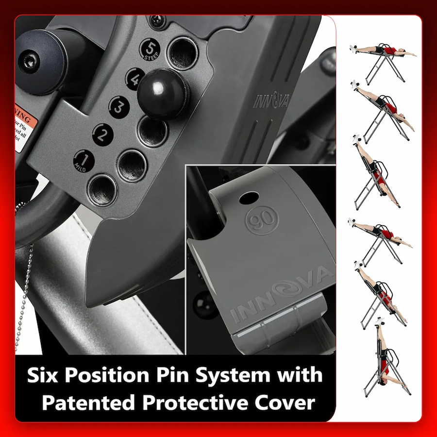 Gravity Inversion Table Back Stretcher Inverter with Adjustable Headrest Home Gym Fitness Machine
