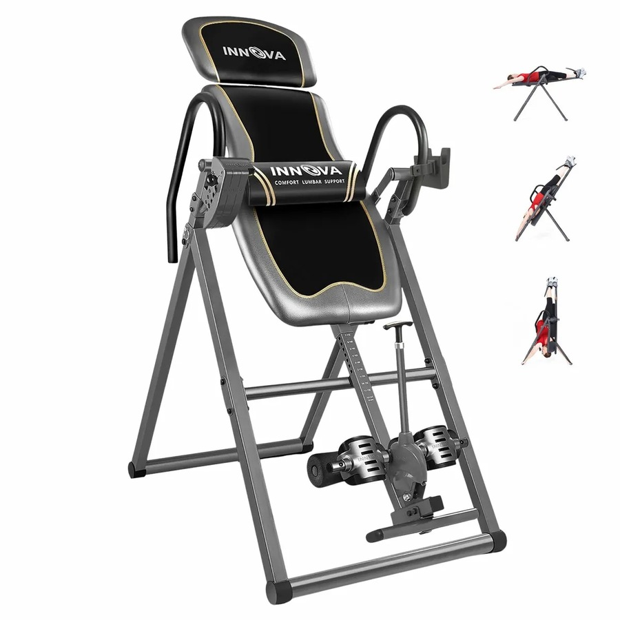 Gravity Inversion Table Back Stretcher Inverter with Adjustable Headrest Home Gym Fitness Machine