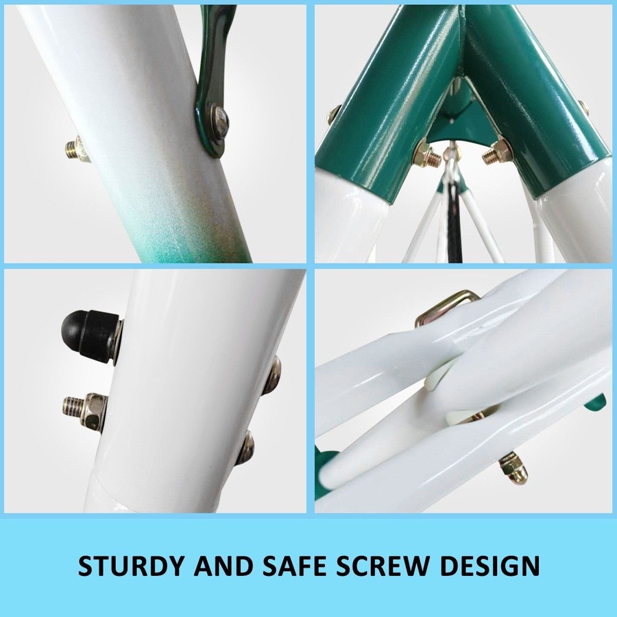 Kid Swing Slide Set Playground Outdoor Playset Equipment Child Backyard Fun with 2 Swing Seats 1 Glider