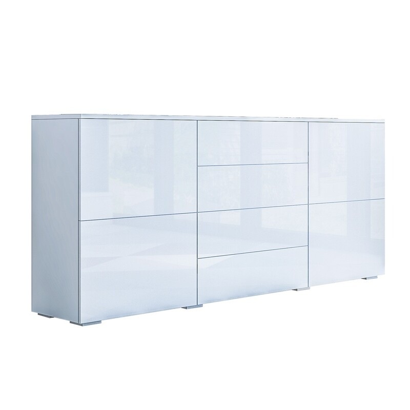 Buy High Gloss Sideboard Buffet Table Storage White MyDeal