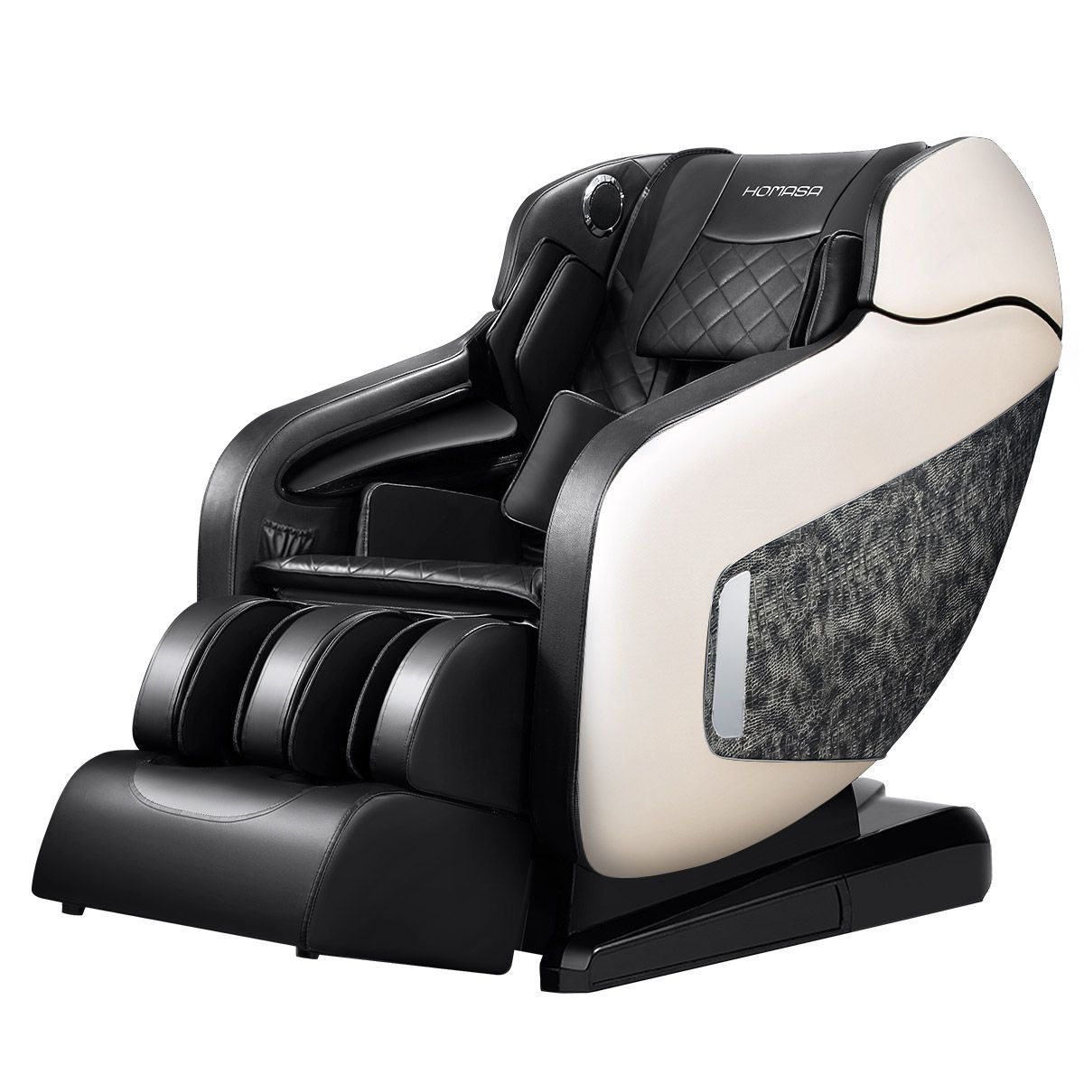 HOMASA 4D Electric Massage Recliner Chair Zero Gravity Massager Off White