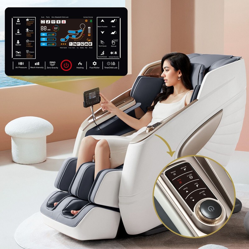 Buy Homasa 4D Massage Chair Electric Recliner Zero Gravity Full Body