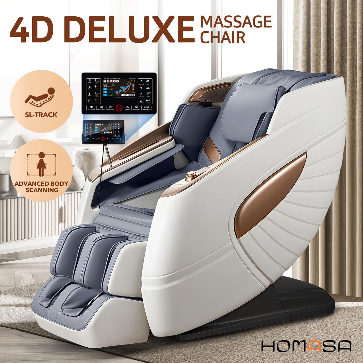 Homasa 4d massage chair hot sale