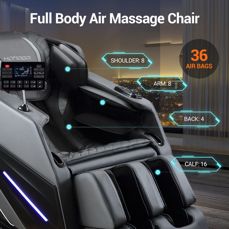 Buy HOMASA 4D Massage Chair Zero Gravity Full Body Shiatsu Electric