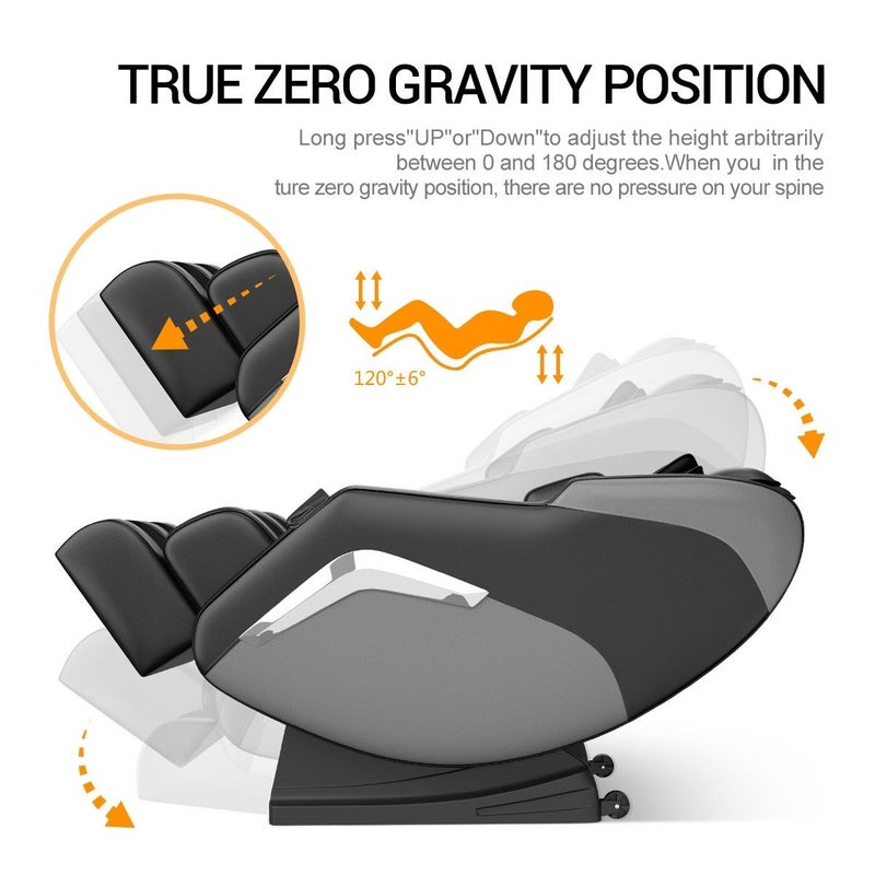 Buy Homasa Black Full Body Massage Chair Zero Gravity Recliner Mydeal