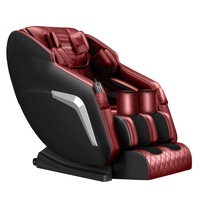 HOMASA Red Full Body Massage Chair Zero Gravity Recliner