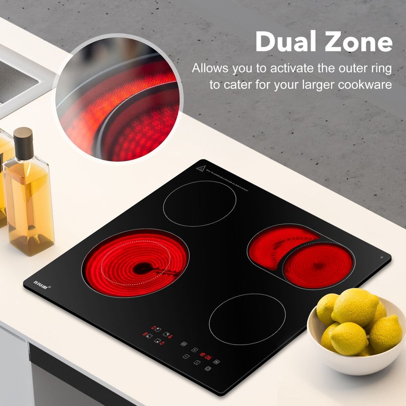 Buy Ceramic Cooktop Stove Electric Cooktop Hob Cooker Glass Top 4 ...