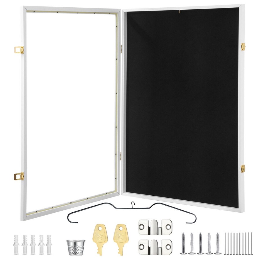 Jersey Display Case Frame Shadow Box Sports Memorabilia Wall Mounting Showcase Football Basketball Hockey Custom Shirt Framing Cabinet Hanger Lockable