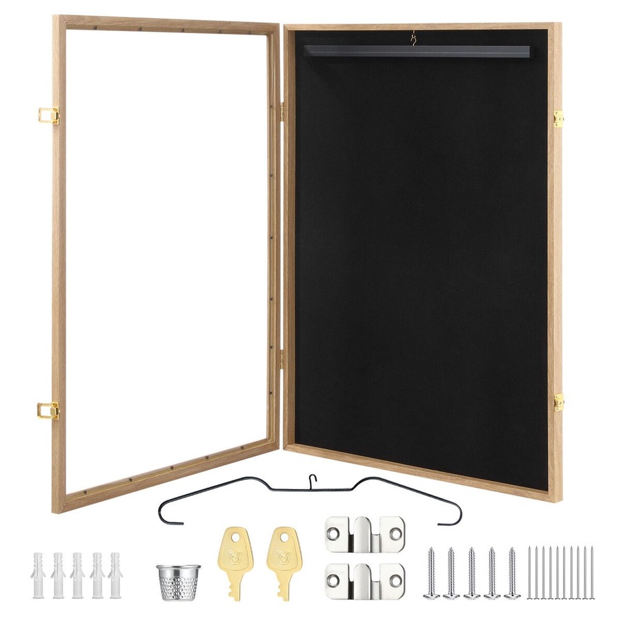 Jersey Shadow Box Frame Sports Memorabilia Display Case Wall Mounting Showcase Football Basketball Hockey Custom Shirt Framing Cabinet with Locks