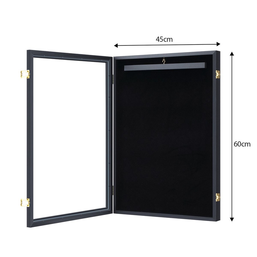 Jersey Shadow Box Frame Sports Memorabilia Display Case Wall Mounting Showcase Football Basketball Hockey Custom Shirt Framing Cabinet Hanger Lockable