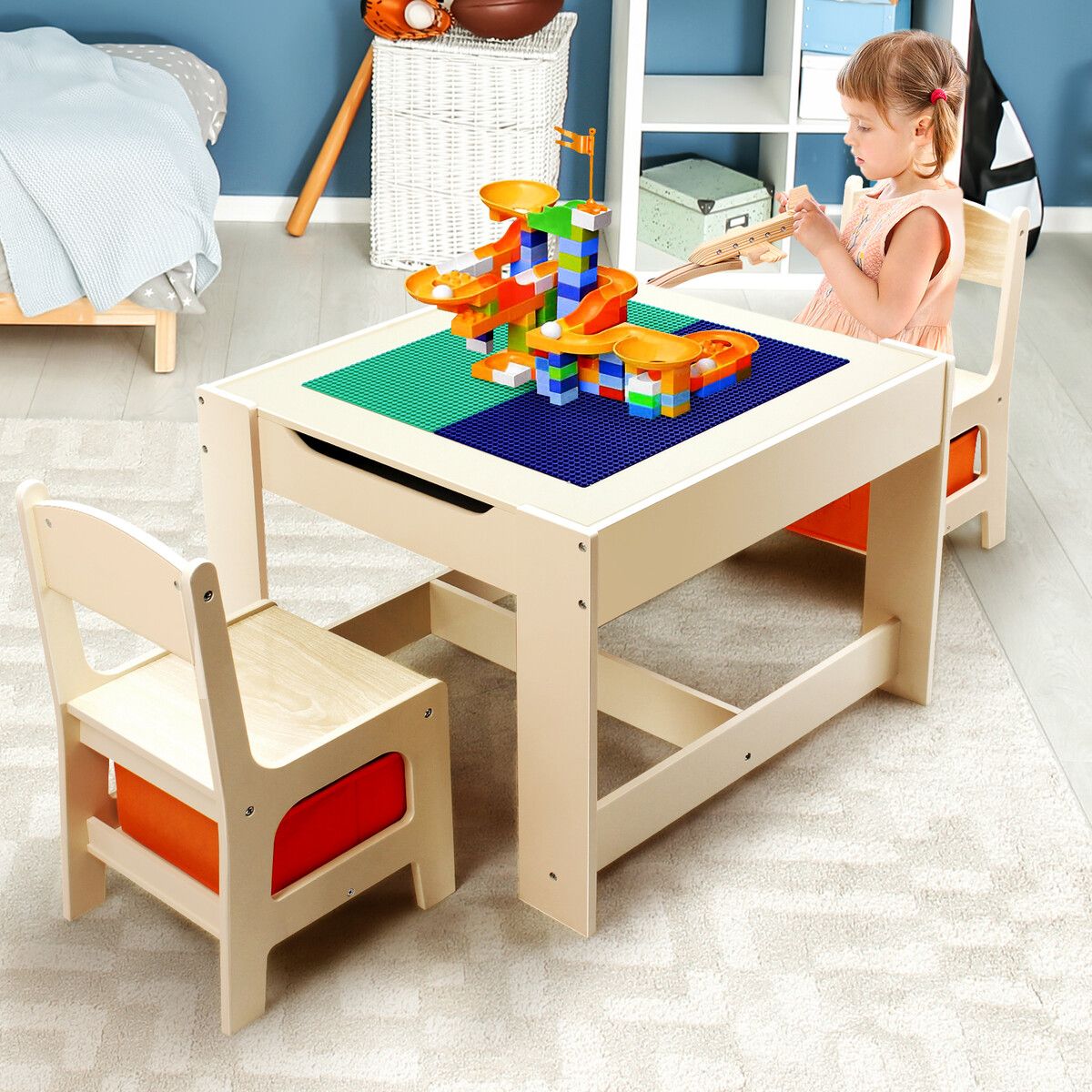 Wooden best sale lego table