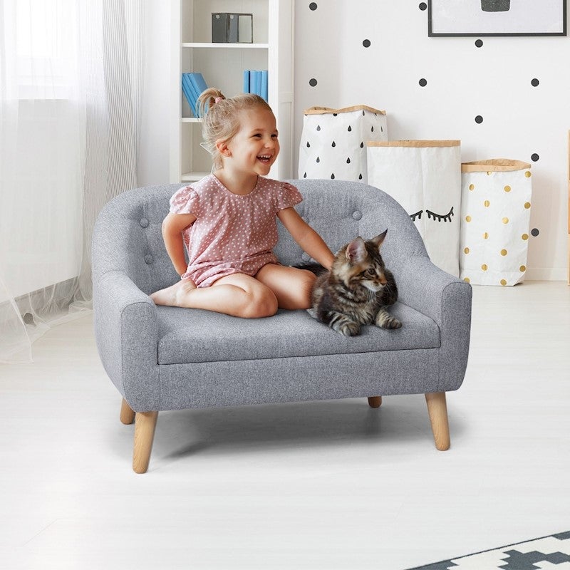 Kidbot Kids Sofa Armchair Children Lounge Chair Linen Fabric Tufted Soft Couch Double 870194 01 ?imgclass=dealpageimage
