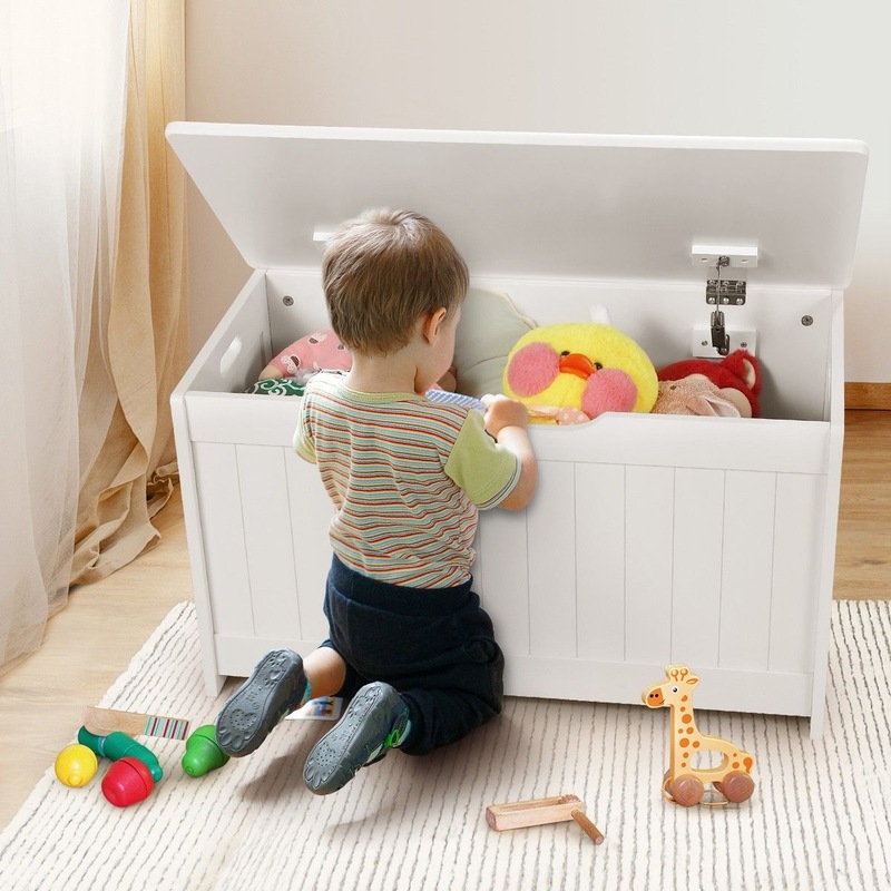 Buy Kidbot Wooden Kids Storage Box for Toys Clothing 80x40x44cm - MyDeal