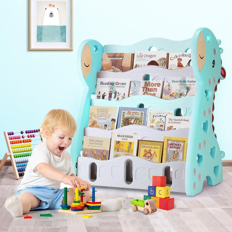 Kids Bookshelf Children Bookcase Magazine Rack Display Shelf Book Organiser Blue 723740 00 ?v=637995348258480439&imgclass=dealpageimage