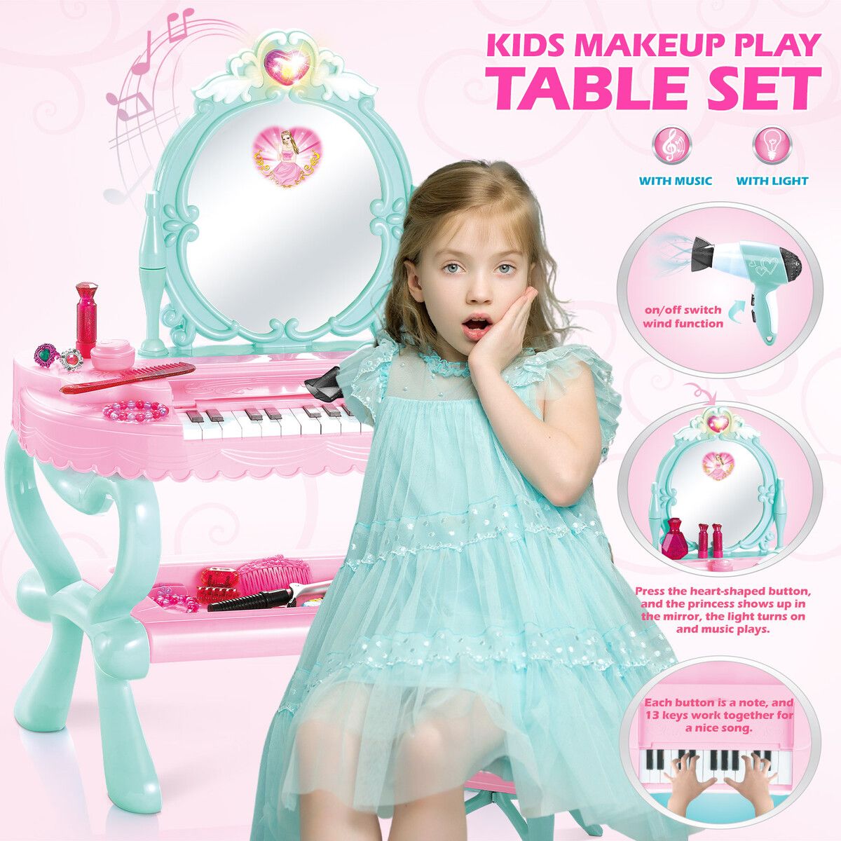 Toy makeup vanity store set