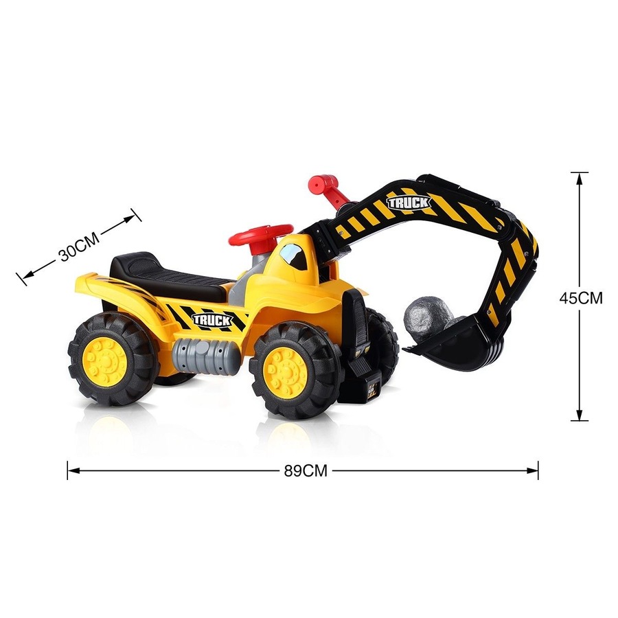 Kids Ride On Excavator Digger Scooter Tractor Toys