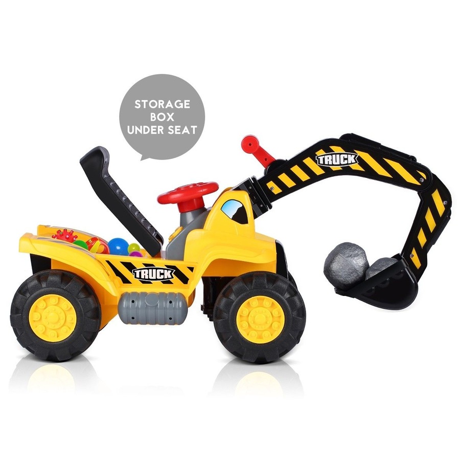 Kids Ride On Excavator Digger Scooter Tractor Toys
