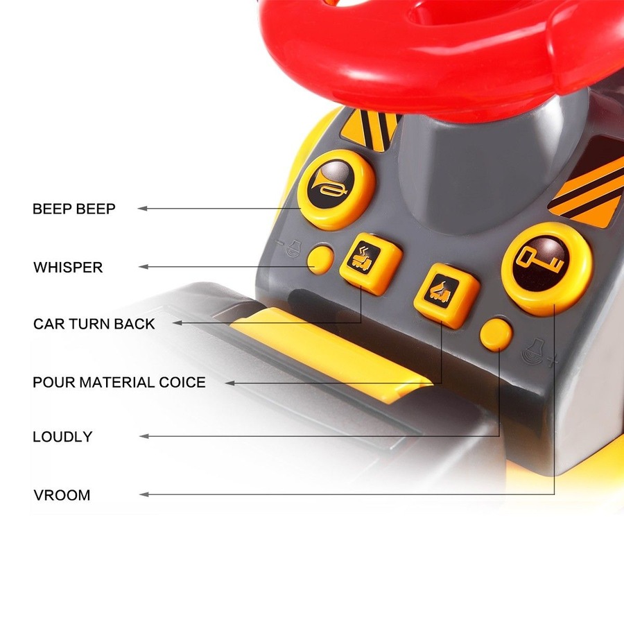 Kids Ride On Excavator Digger Scooter Tractor Toys