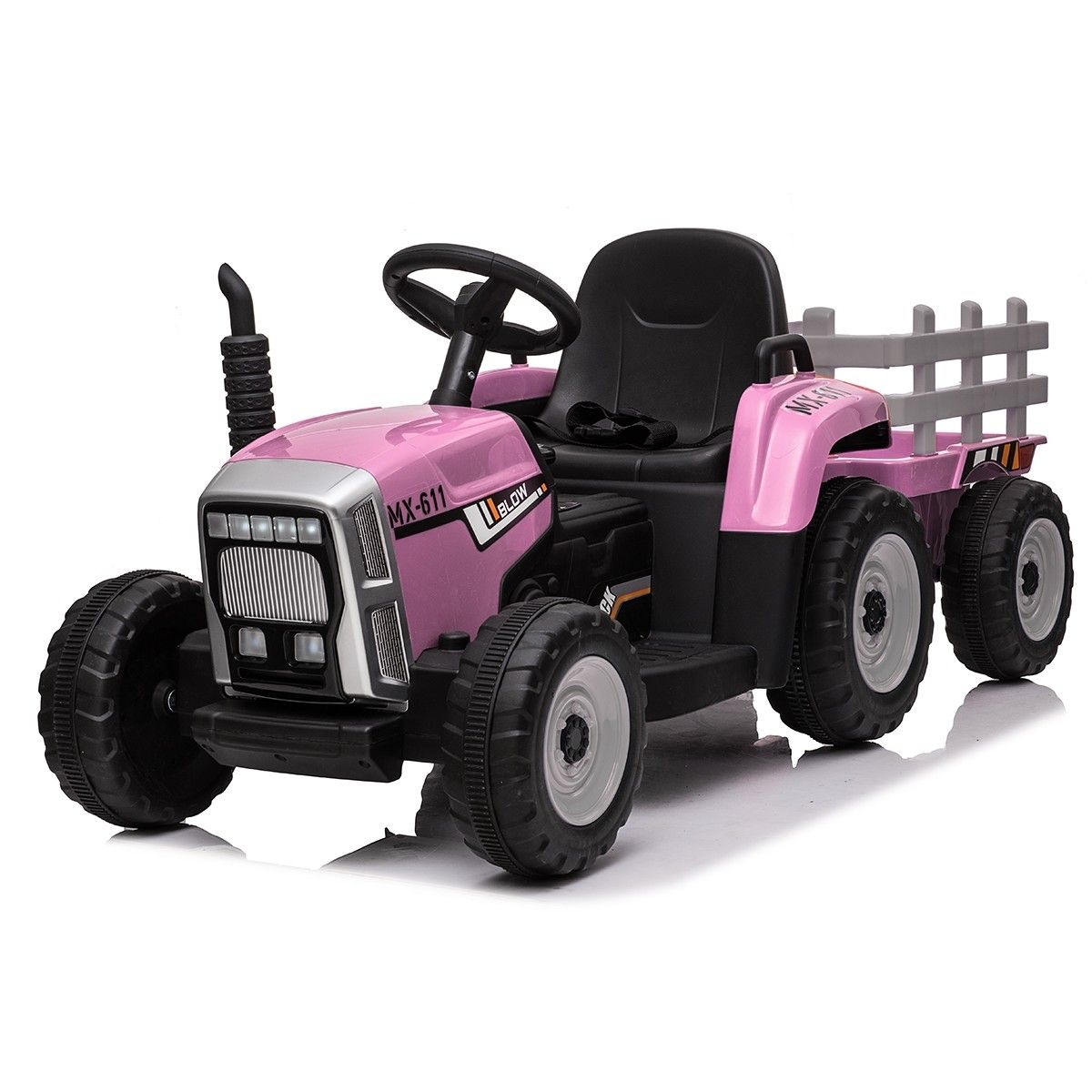 pink ride on tractor toy