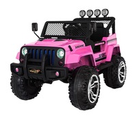 Kids Ride on Car Remote Control Electric Off Road Truck Jeep with Built in Songs Pink