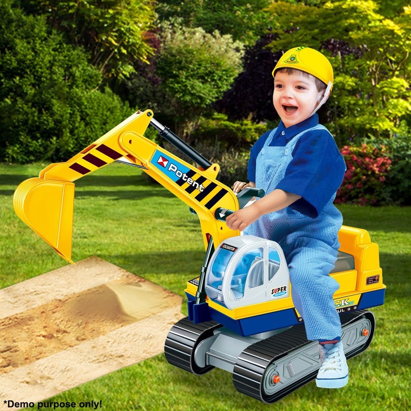 Toy Ride On Excavator Digger Pretend Play Construction Truck Buy Push