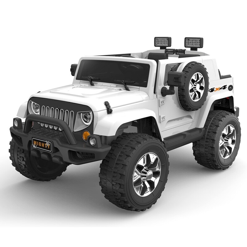 white ride on jeep