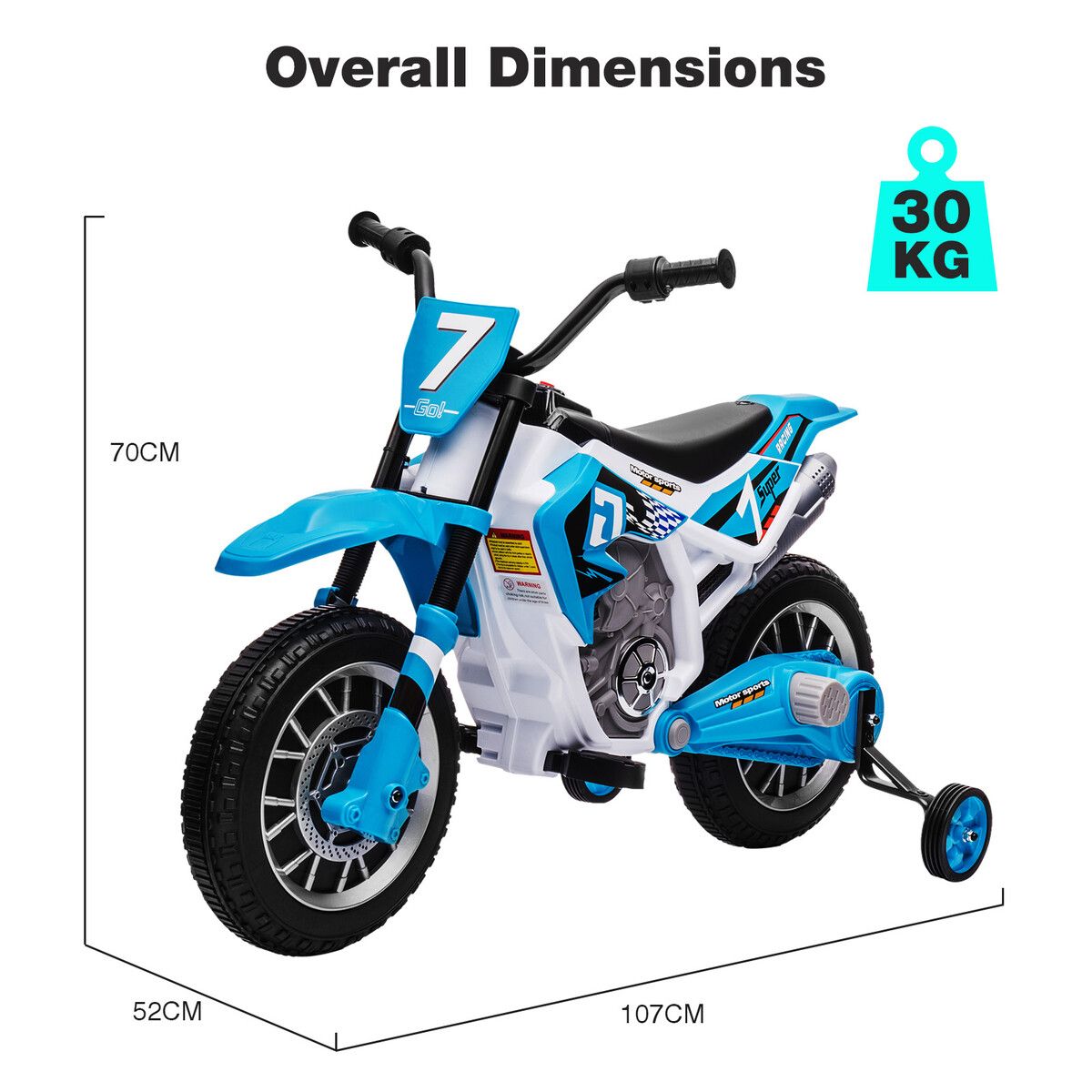 Electric store toy motorbike