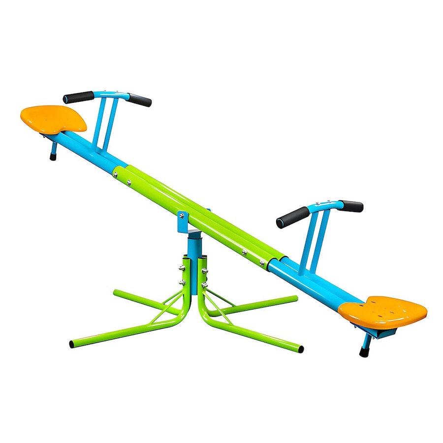 Kids Seesaw Play Toys Outdoor Indoor Sport Gym Playground Equipment Teeter Totter 360 Degree Rotating Spinning Swivel Sit and Spin Garden Activity Set