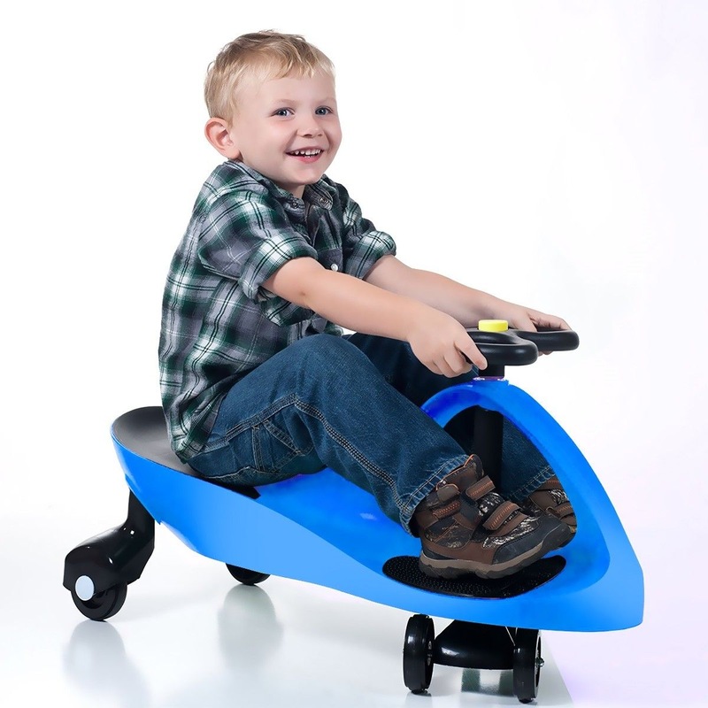 Buy Kids Swing Car Slider Wiggle Scooter Swivel Ride on Toy Blue MyDeal