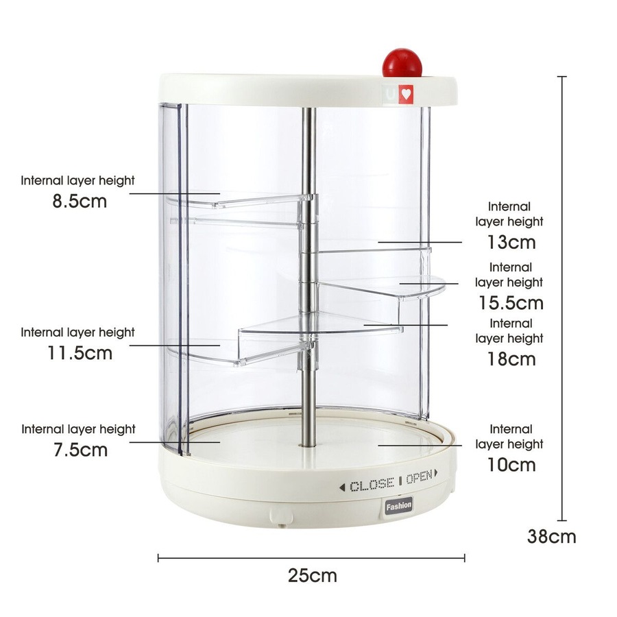 Kids Toys Display Case Action Figure Storage Car Model Showcase Cabinet Minifigure Doll Blind Box Collectible Dust Proof Clear Step Organiser 38x25cm
