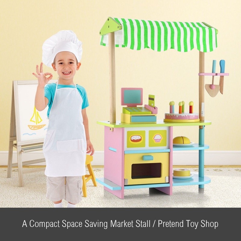 Buy Wooden Kids Pretend Play Bakery Stand Cake Shop MyDeal