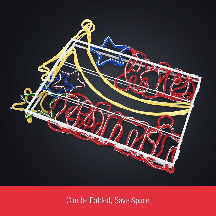 LED Merry Christmas Rope Lights - Colorful