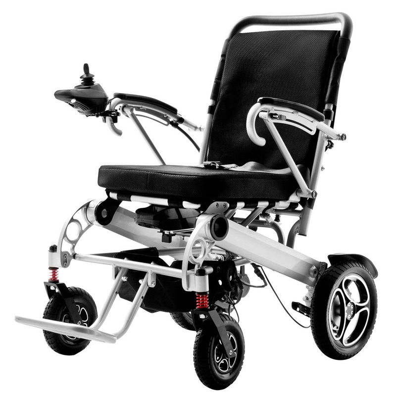 Buy Lightweight Folding Electric Wheelchair Mobility Chair w/ Brushless ...