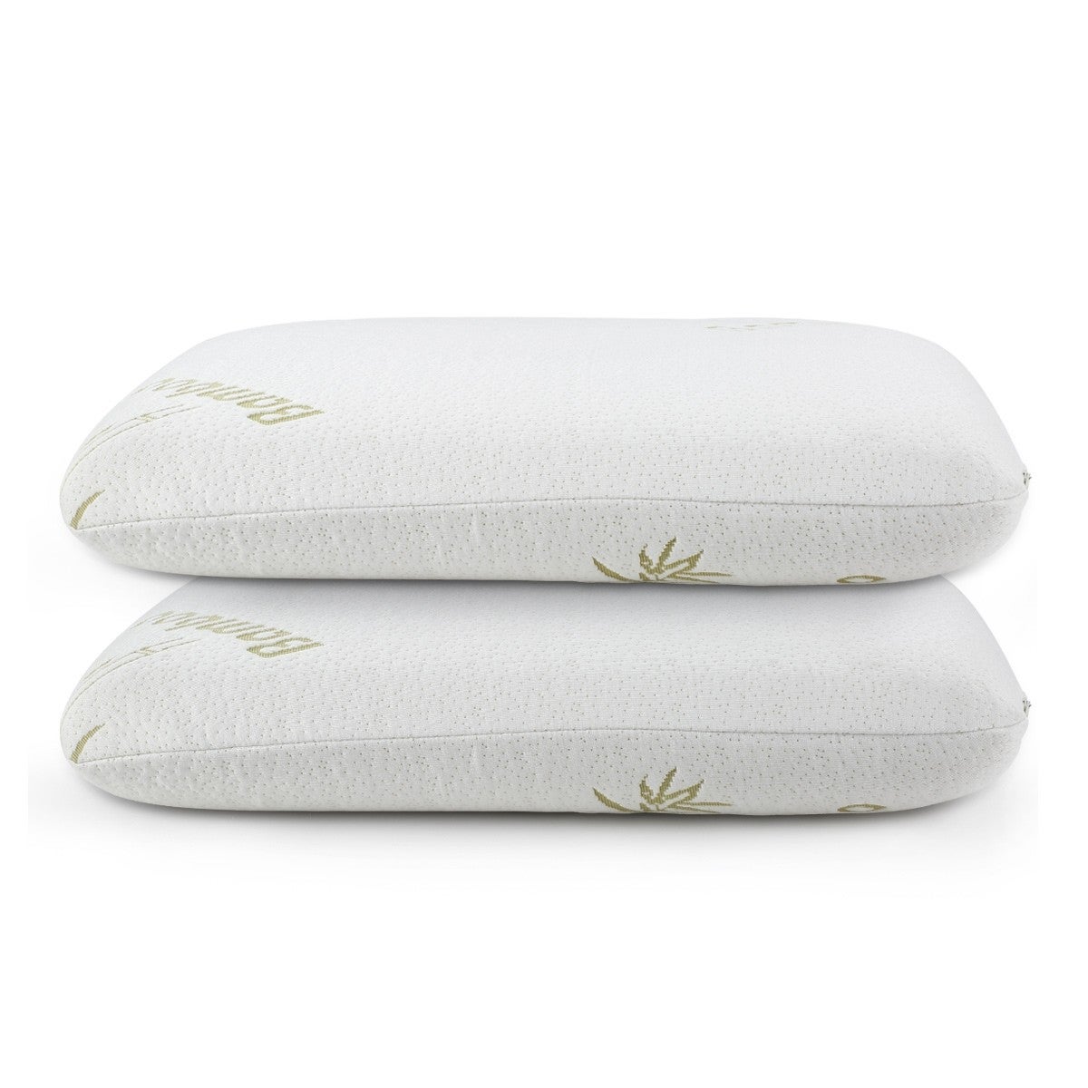 2 Luxdream Queen Size Memory Foam Pillow With Bamboo Cover