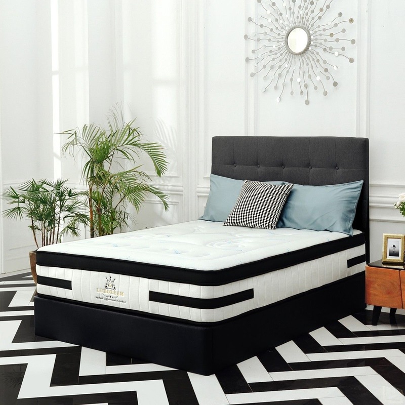 Buy 7 Zone Cool Gel Memory Foam Eurotop Pocket Spring Mattress Queen