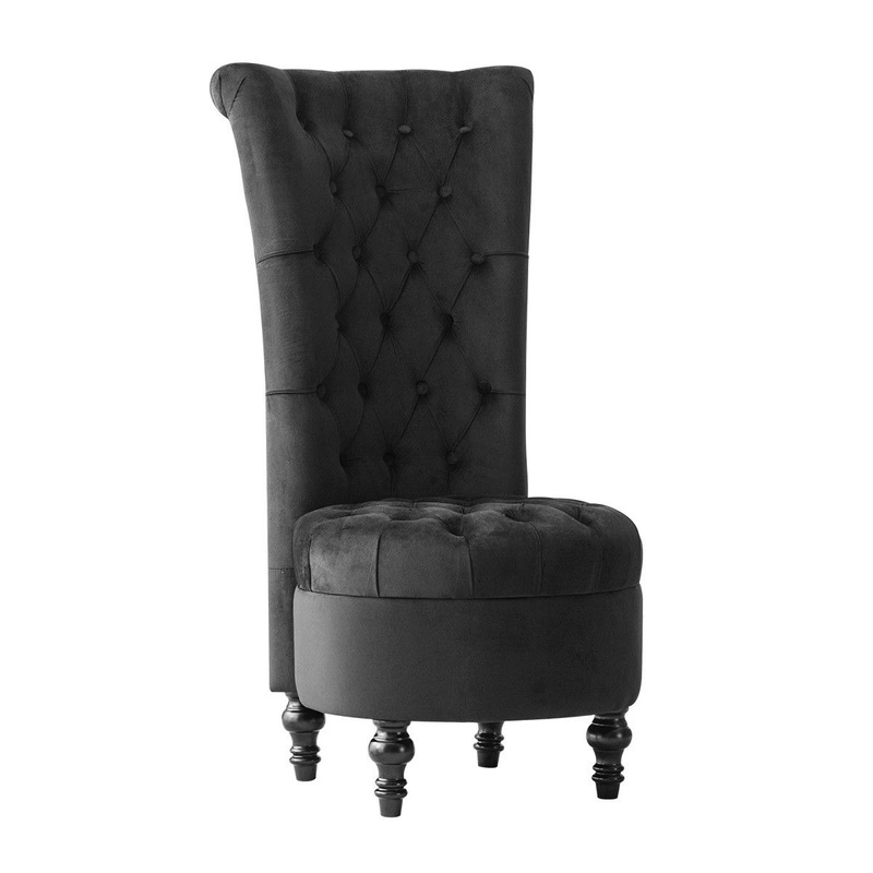 Buy Luxury High Back Velvet Accent Chair Retro Lounge Chair Sofa Couch