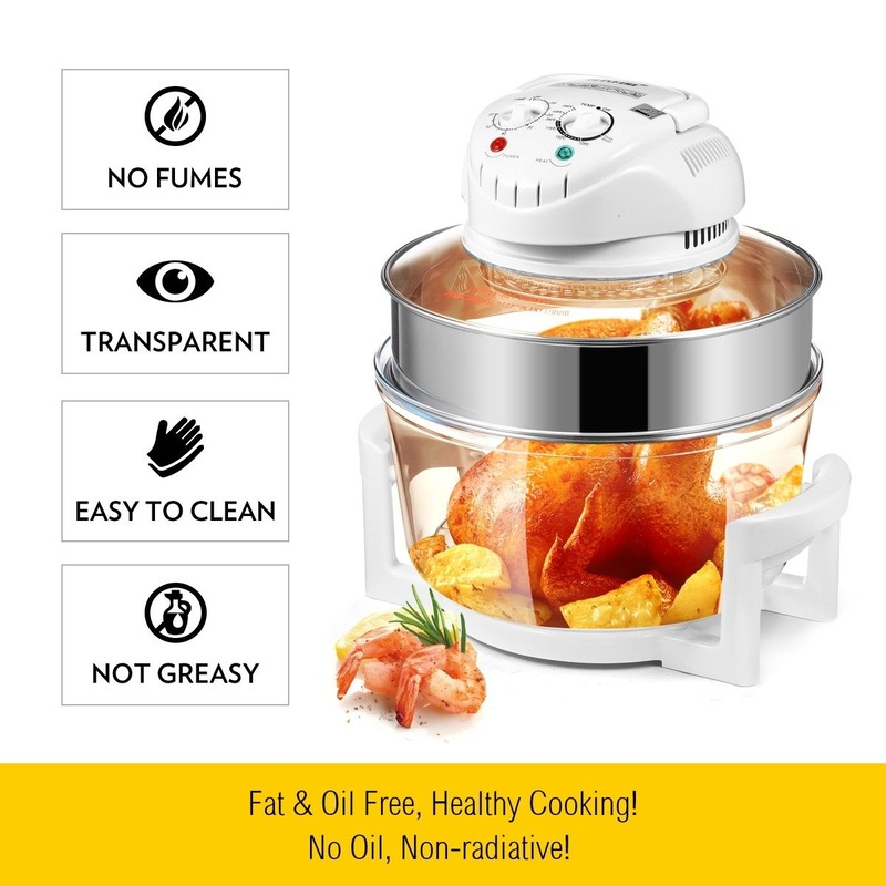 Buy Maxkon 17L Halogen Oven Cooker Air Fryer White MyDeal