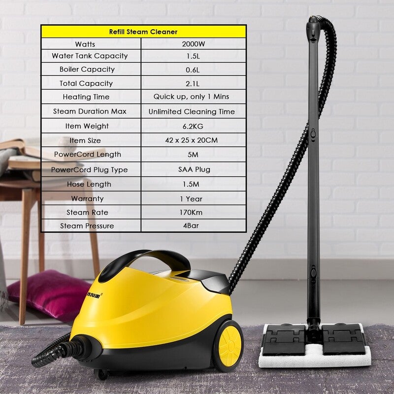 Buy Maxkon Premium Pressure Steam Cleaner Mop for Carpet Floor Window 2 ...