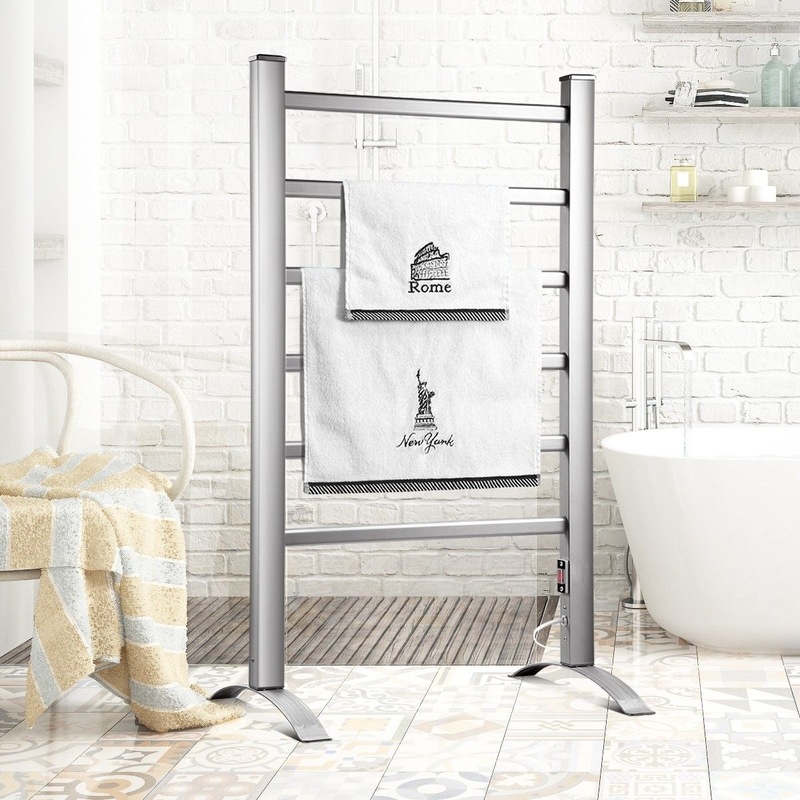 Buy Maxkon 6 Bars Heated Towel Rail Warmer Electric Freestanding